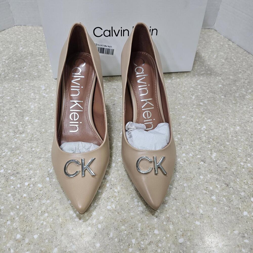 Calvin Klein KC Greta Heels/Pumps Light Natural Beige Women's Size 7 NIB